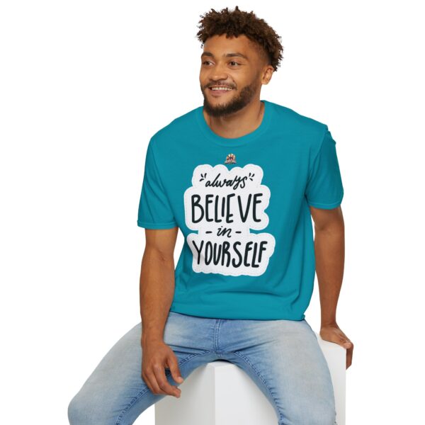 Inspiring "Believe in Yourself" Unisex T-Shirt - slika 8