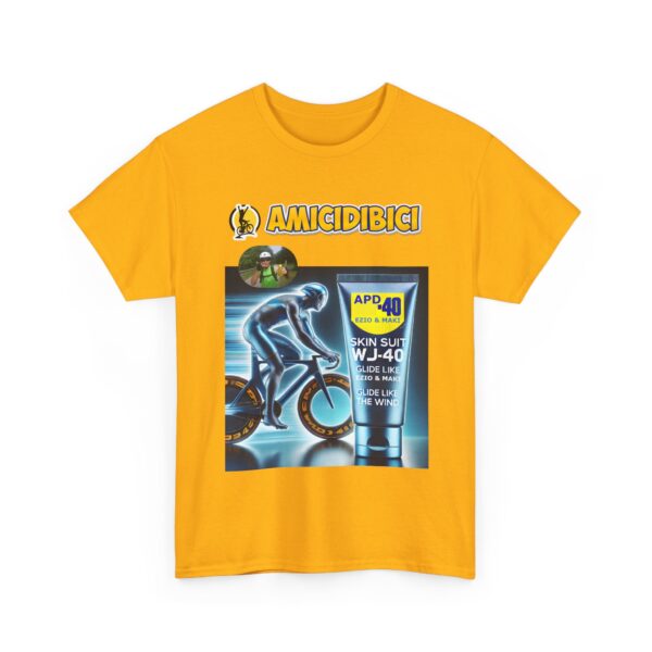 Cycling Skin Suit Unisex Tee - SKIN SUIT WD 40 Design - slika 12