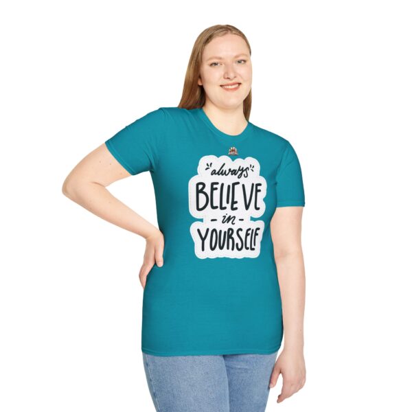 Inspiring "Believe in Yourself" Unisex T-Shirt - slika 5