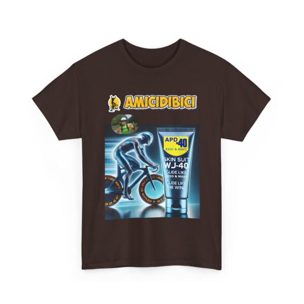 Cycling Skin Suit Unisex Tee - SKIN SUIT WD 40 Design - slika 15