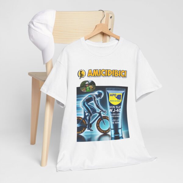 Cycling Skin Suit Unisex Tee - SKIN SUIT WD 40 Design - slika 6