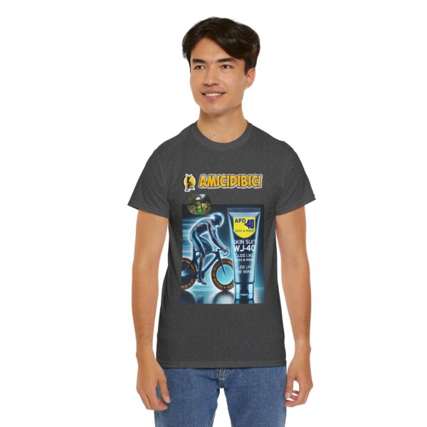 Cycling Skin Suit Unisex Tee - SKIN SUIT WD 40 Design - slika 4