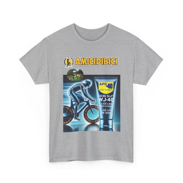 Cycling Skin Suit Unisex Tee - SKIN SUIT WD 40 Design - slika 11